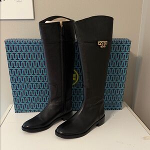 Tory Burch Black Joanna riding Boots